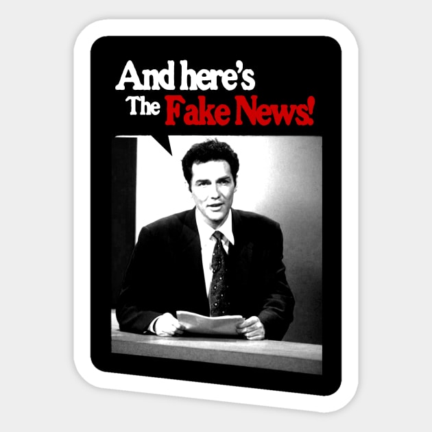 Fake News ! NORM MACDONALD Comedy T-Shirt Sticker by Comedy and Poetry